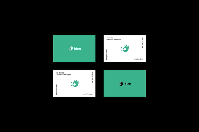 Bien Studio - Mindsparkle Mag Filip Pomykalo designed the Brand identity for Bien Studio, a Croatian based design studio dedicated to giving digital products a thought-out and an intentional user experience. #logo #packaging #identity #branding #design #color #photography #graphic #design #gallery #blog #project #mindsparkle #mag #beautiful #portfolio #designer