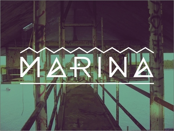 Marina Typeface - Angelica Baini #typography