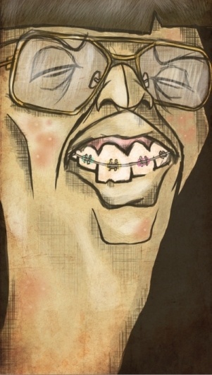All sizes | •lo de adentro e lo k cuenta...pero adentro ta peol' | Flickr - Photo Sharing! #glasses #nerd #petit #illustration #smile #daniel #ugly #beauty