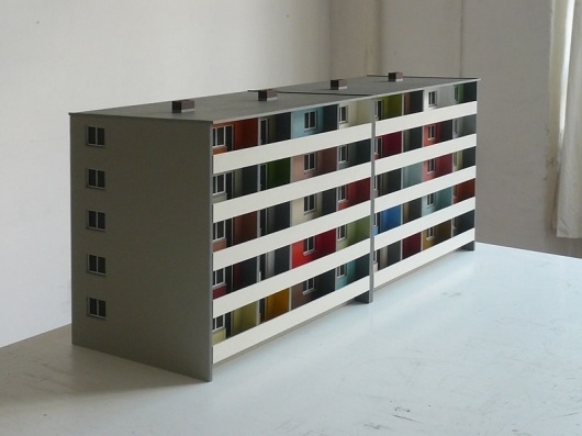 Jens Reinert #jens #model #sculpture #balcony #2007 #reinert #multicolour