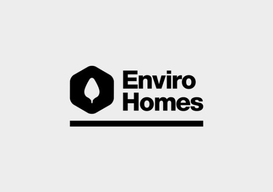 Enviro Homes by Nick de Jardine, via Behance #logo #enviro #homes #eco