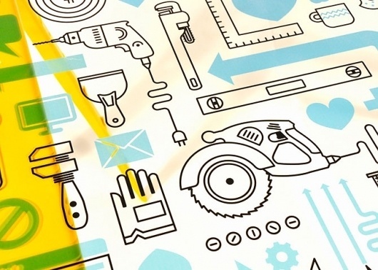 Facebook F8 - Mikey Burton / Designy Illustration #icon #design #product #object #table