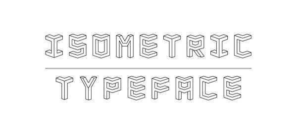 ISOMETRIC // TYPEFACE on Typography Served #3d