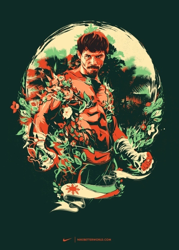 nike pacquiao ilovedust #nike #illustration