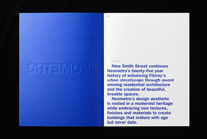 Nine Smith Street by Neometro — Studio Hi Ho #spread #print #brochure