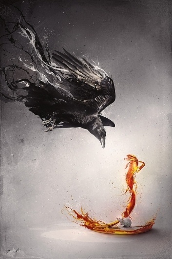 MadinSpain 2008 by ~he1z on deviantART #mouse #photoshop #manipulation #crow #cobra