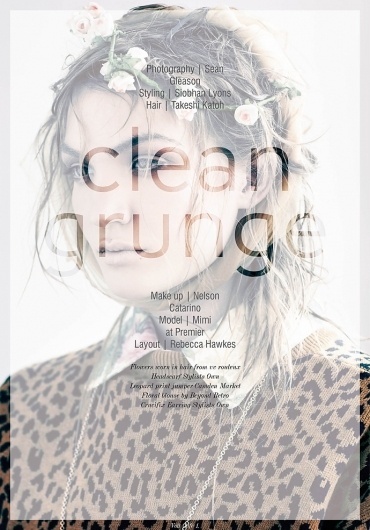 Clean Grunge | Volt Café | by Volt Magazine #beauty #design #graphic #volt #photography #art #fashion #layout #magazine #typography