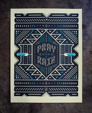 FFFFOUND! | Neighborhood Studio - ART PRINTS #print #american #geometric #blue #dark #native