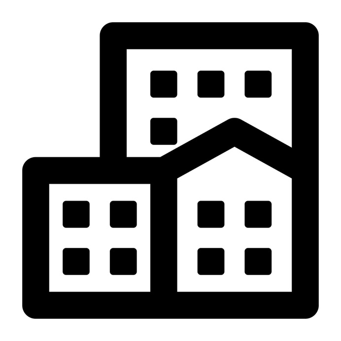 See more icon inspiration related to block, flat, apartment, office, residential and buildings on Flaticon.