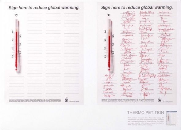WWF global warming: Petition #print