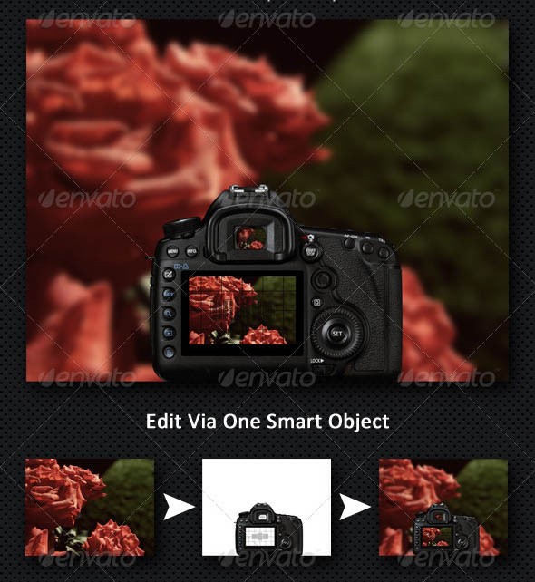 Camera Mockups PSD for Designer