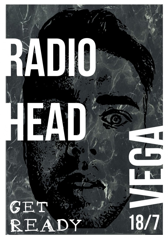 GIG POSTER + T-SHIRT for Radiohead