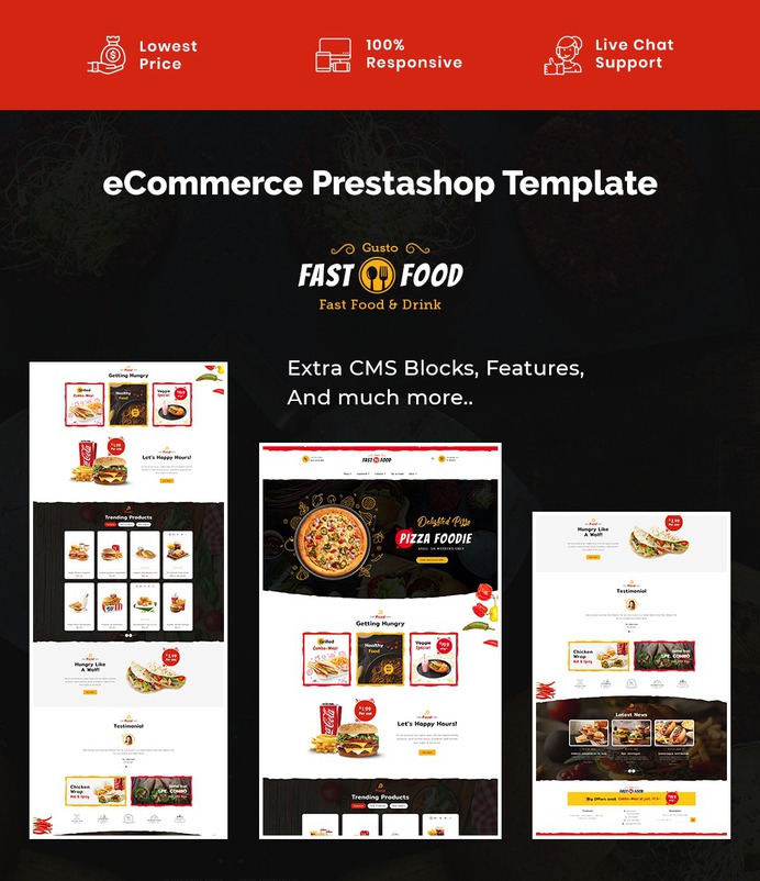 #Fast #Food & #Drinks #Corner #Pizza - #Prestashop #Responsive #Theme | #TemplateTrip #eCommerce #Website #Design #Template