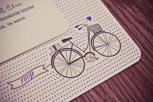 head vs. heart » #design #graphic #letterpress #invites #wedding
