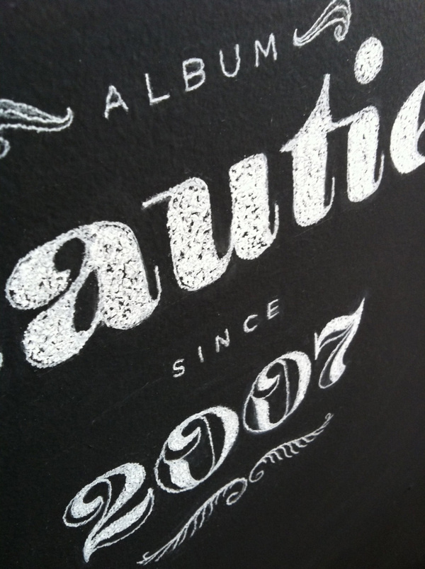 vaalbuns_chalkboard lettering_06 #illustration #lettering #chalk