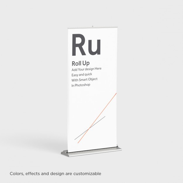 Realistic roll up presentation Free Psd. See more inspiration related to Mockup, Template, Roll up, Promotion, Presentation, Advertising, Mock up, Roll, Mockups, View, Up, Editable, Realistic, Custom, Front, Mock ups, Mock, Customize, Ups and Customizable on Freepik.