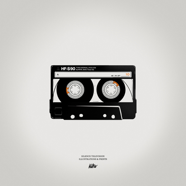Icons, by Silence Television #inspiration #creative #cassette #design #graphic #illustration #music