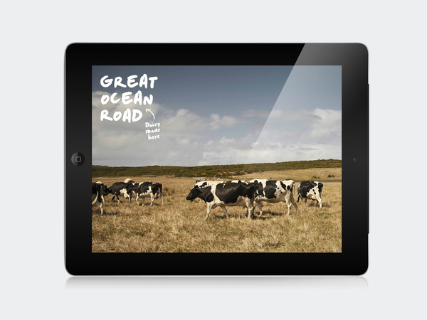 Great Ocean Road Dairy #ocean #warrnambool #dairy #cheese #packaging #cheddar #road #and #great #typography