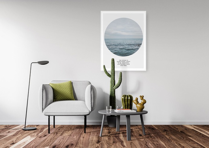 Scandinavian Ocean Poster Design