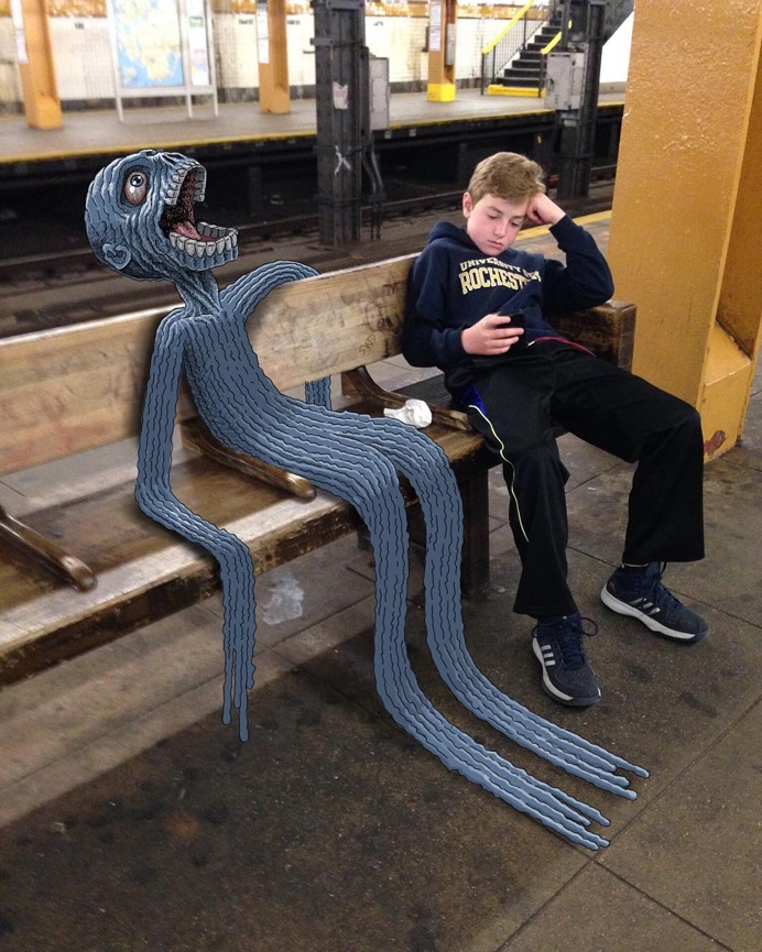 NYC Subway Doodles by Ben Rubin