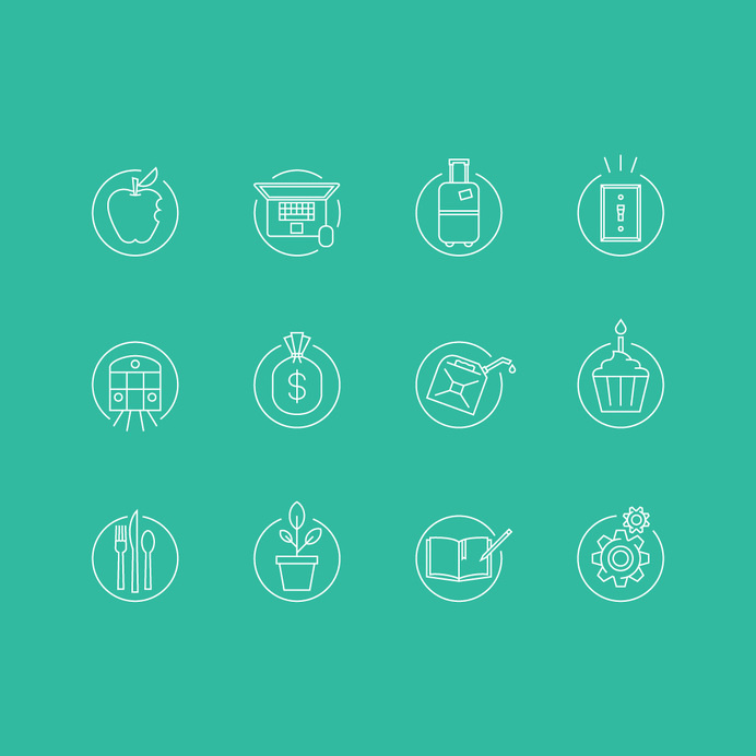 Jeremy Ford / Web and Communication Designer #white #small #icon #icons #set #internet #circle #web #detail