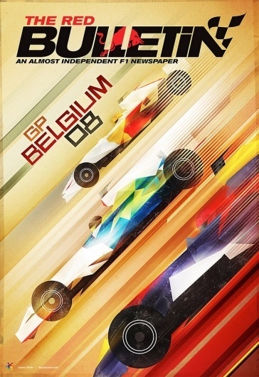 Signalnoise - The art of James White #red #signalnoise #cover #illustration #formula1 #bull #magazine