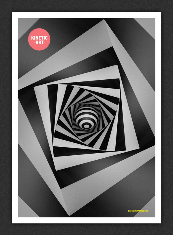 Kinetic Art #white #print #black #digital #poster #kinetic
