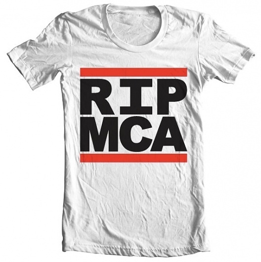 RIP MCA Hand Screened Tee by AaronBlackDesign on Etsy #rip #aaron #design #beastie #shirt #black #boys #mca