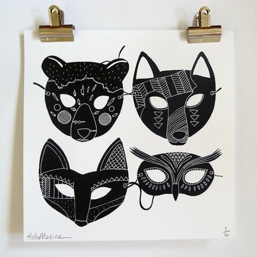 Masques by Hellomarine on Etsy #masques #hellomarine