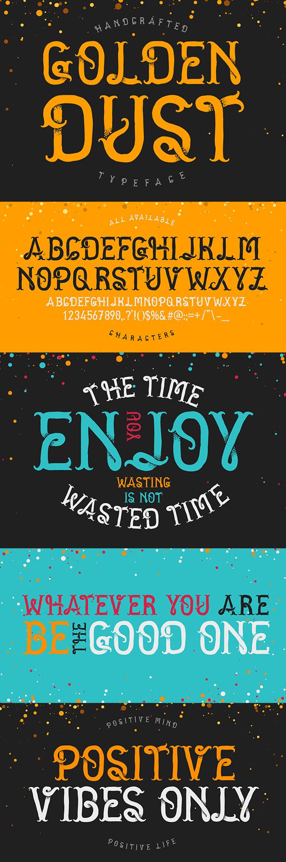 Golden dust typeface by Gleb_Guralnyk