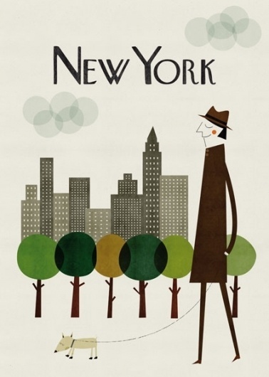 Illustrated cities : Cosas mínimas #blanca #group #gmez #the #illustration #poster #art #york #new