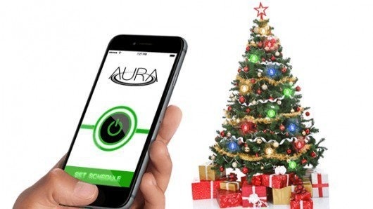 Don't waste hours untangling the Christmas lights. Spend them instead decorating the tree with Aura. #design #product #product design #indus