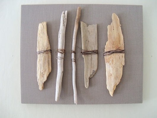 Driftwood Thrift Fabric Root assemblageExample of by amylgieschen #art #etsy #driftwood