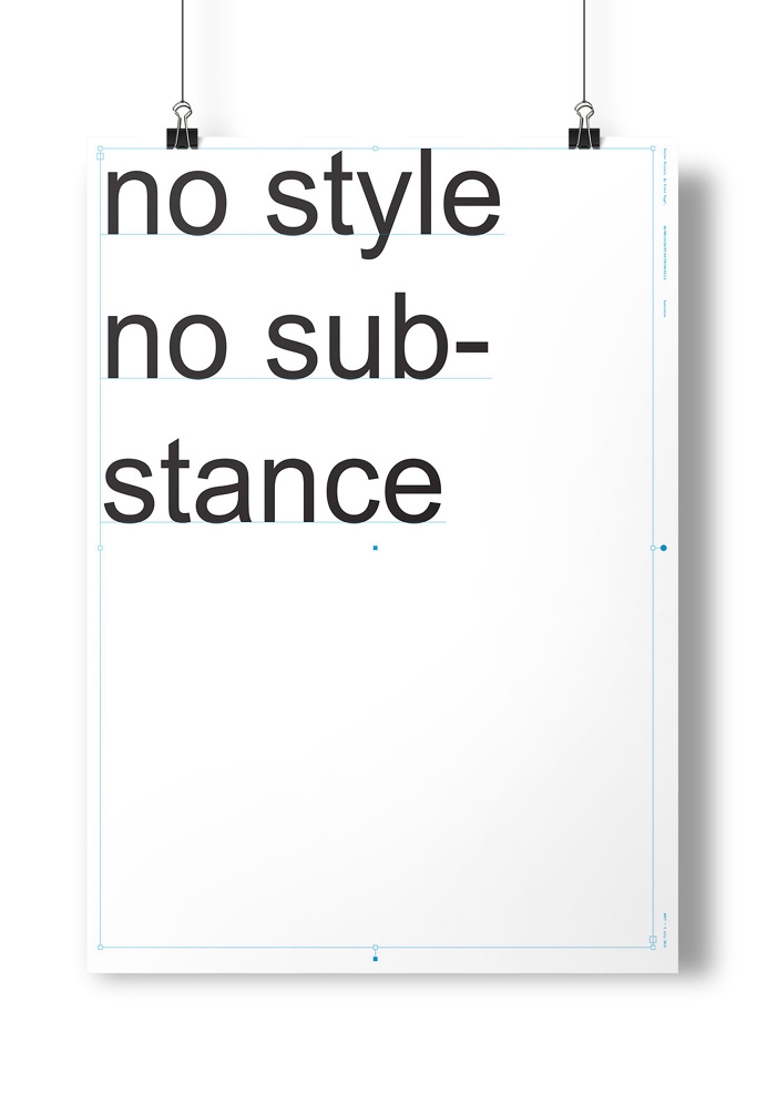 #style #substance #concept #typography