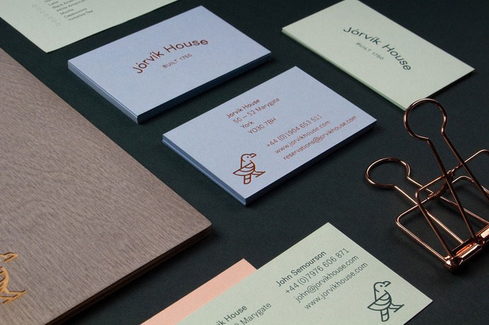 Jorvik House Identity - Mindsparkle Mag Fettle Design designed the identity for Jorvik House – a boutique hotel in city centre York that draws inspiration from the city's rich history and Viking heritage combined with modern Scandinavian design to create an exclusive and luxurious getaway. #logo #packaging #identity #branding #design #color #photography #graphic #design #gallery #blog #project #mindsparkle #mag #beautiful #portfolio #designer