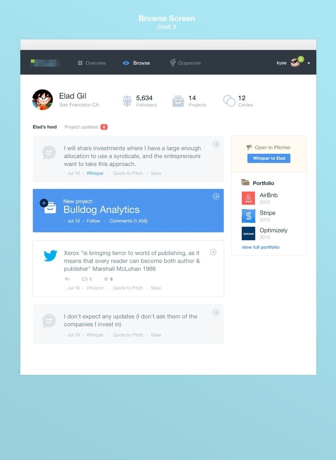 Browsefull #application #design #feed #dashboard #web