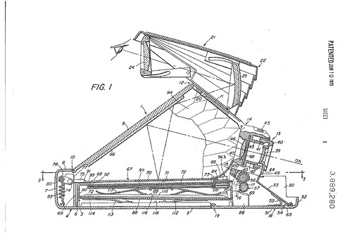 polaroid sx70 bluprint from google patents | Flickr - Photo Sharing! #blueprint #polaroid