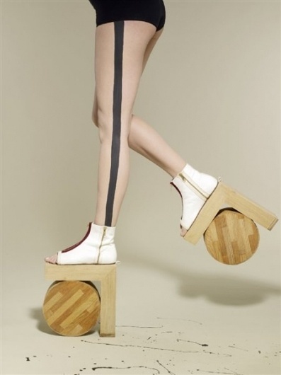 Dazed Digital #design #shoe #wood #textile #heels #fashion