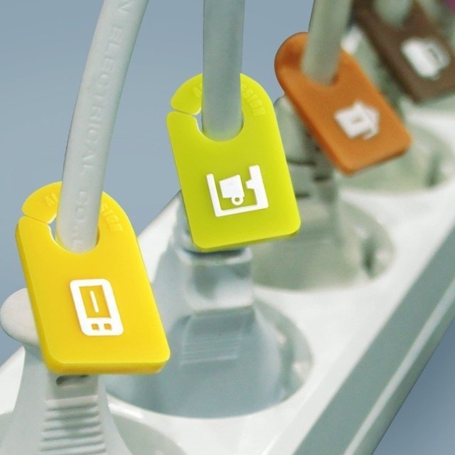 Kitchen Cable Organizer Plug Tags #tech #flow #gadget #gift #ideas #cool