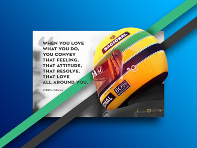 #author #ayrton #senna #blue #brasil #formula1 #green #interface #quote #strokes #ui #widget #yellow #brasil