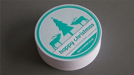 Hatched | Christmas Card 2011 #beer #beermat #card #design #christmas #illustration #graphics #hatched