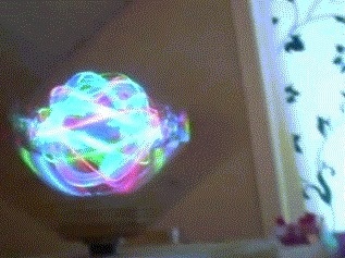 Spinning LED ball #ball #pin #glow #gif #led
