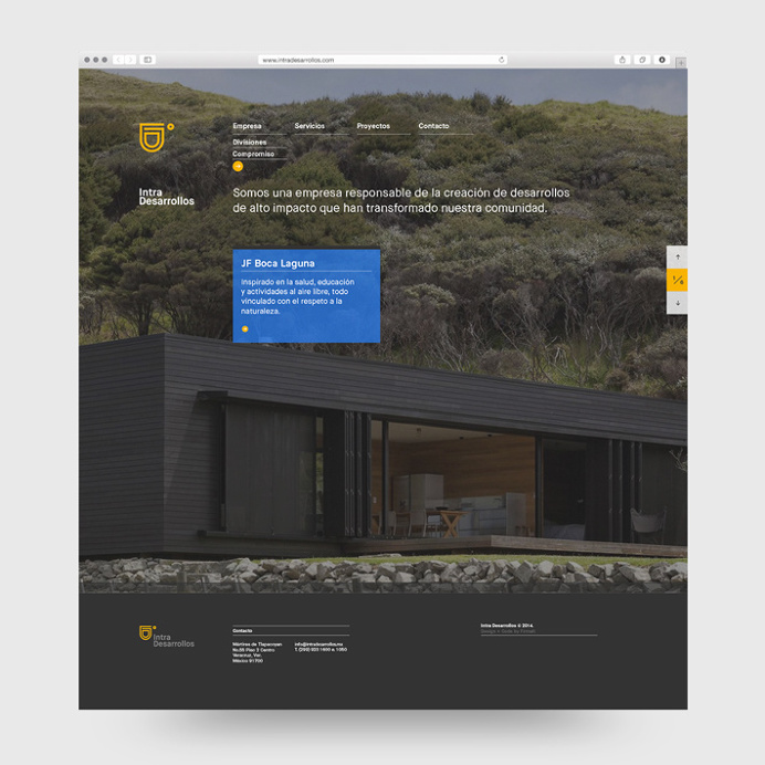 Intra Desarrollos by Firmalt #brand design #website