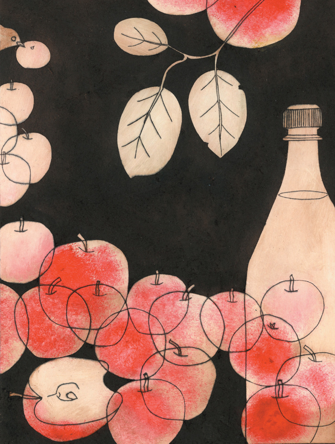 apples# cider# drawing#