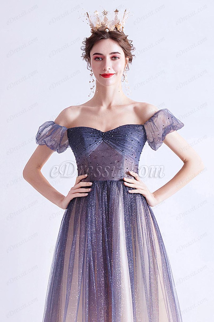 eDressit Sexy Gradient OFF Shoulder Shiny Sequins Party Evening Dress (36224008)