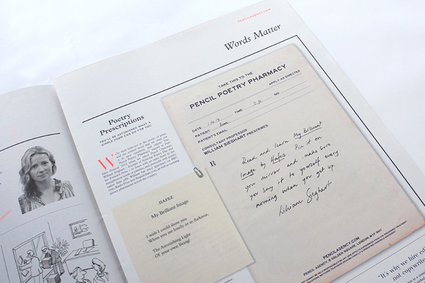 Gorgeous self promotion for Pencil Agency #print