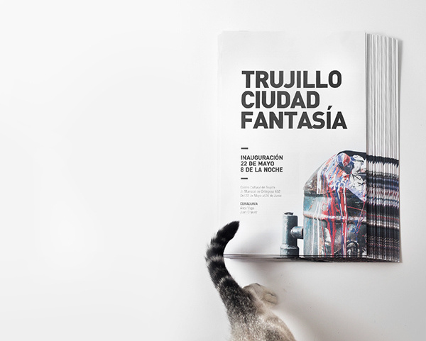 Trujillo Ciudad FantasÃ­a on Behance #dada #beto #fantasã­a #cristian #cat #minimalism #trujillo #prieto #intervenciã³n #perãº #valverde #ciudad #helvetica #din
