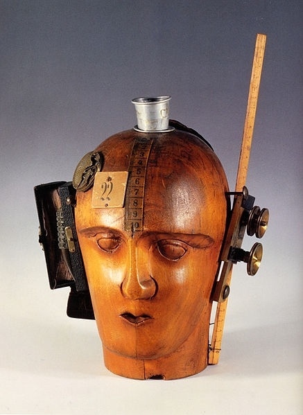 File:MechanicalHead-Hausmann.jpg - Wikipedia, the free encyclopedia #collage #head #thinking #wooden