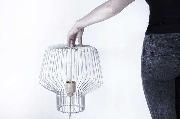 Voliera #grid #light #gray #grey #lamp #metal #cage