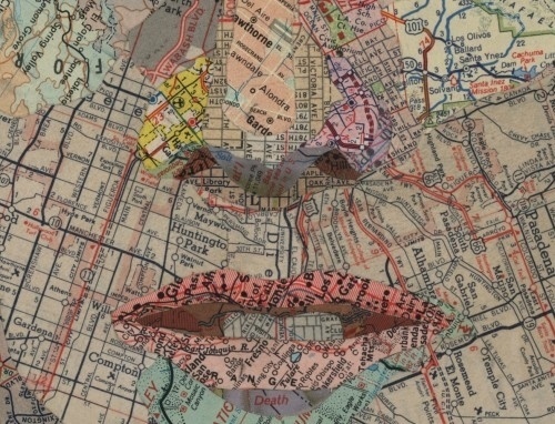 face-map-art.jpg (500×382) #lines #colours #map
